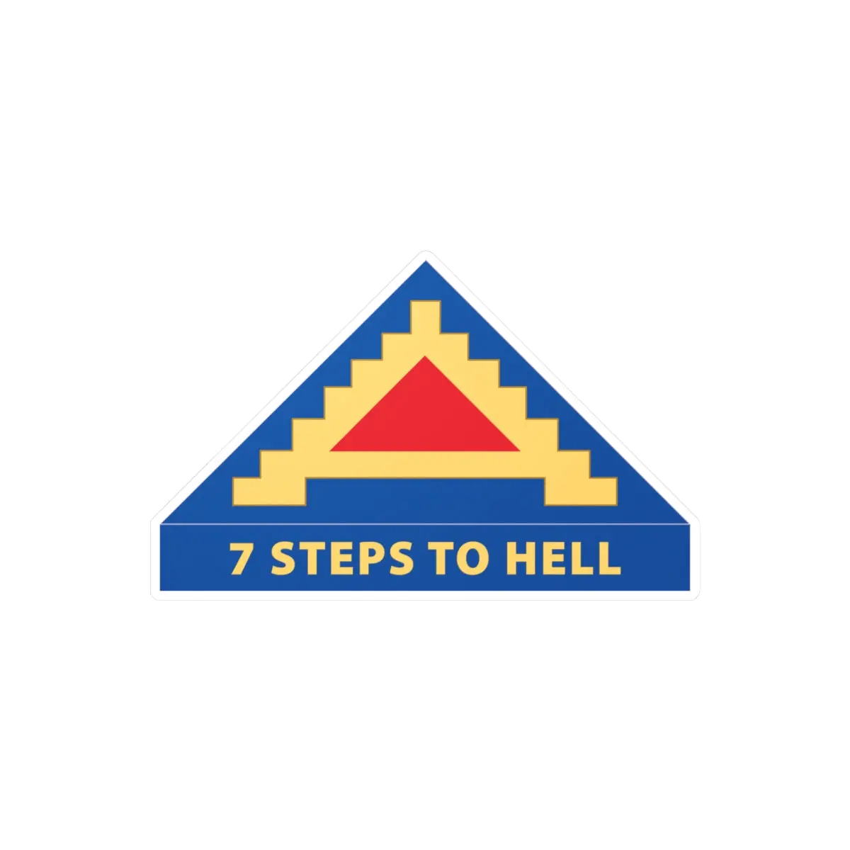 Kiss-Cut Vinyl Decals - Army - 7Th United States Army  W 7 Steps To Hell X 300 1