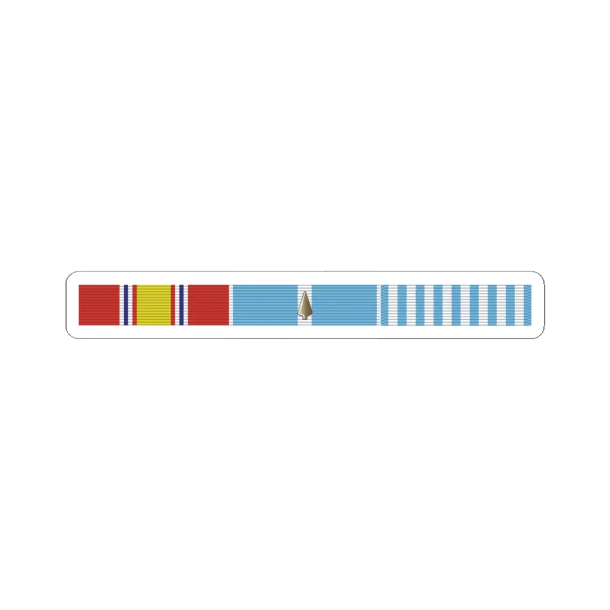 Kiss - Cut Stickers - Korean War Service Bar W Spearhead 1