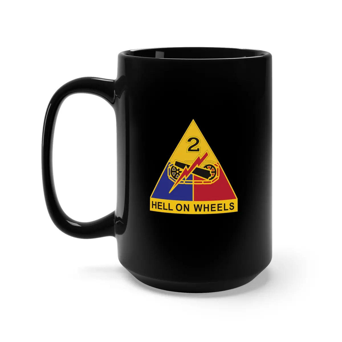 Black Mug 15Oz - Dui - 2Nd Armored Division X 300 1