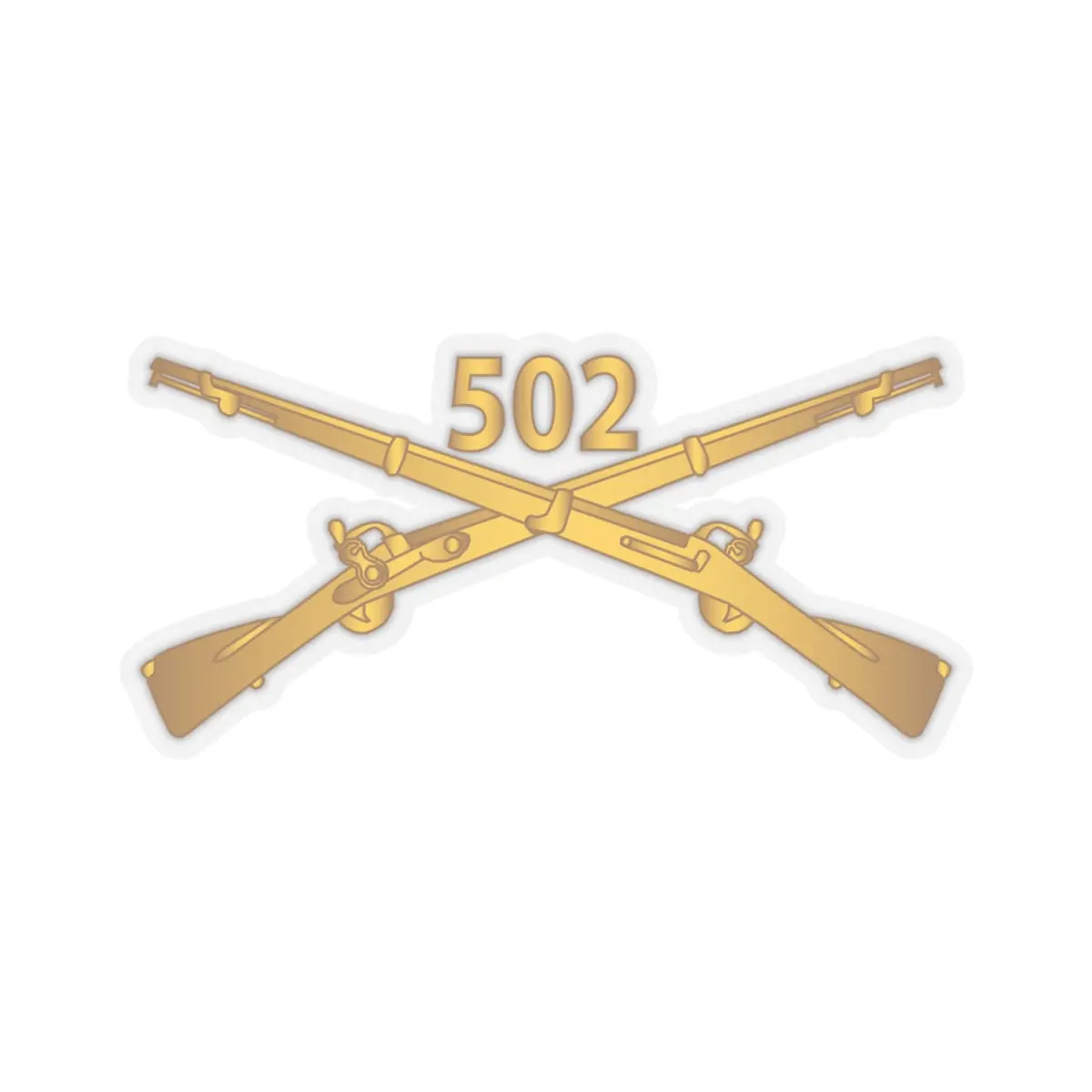 Kiss-Cut Stickers - Army - 502Nd Infantry Regt - Infantry Br Wo Txt 2