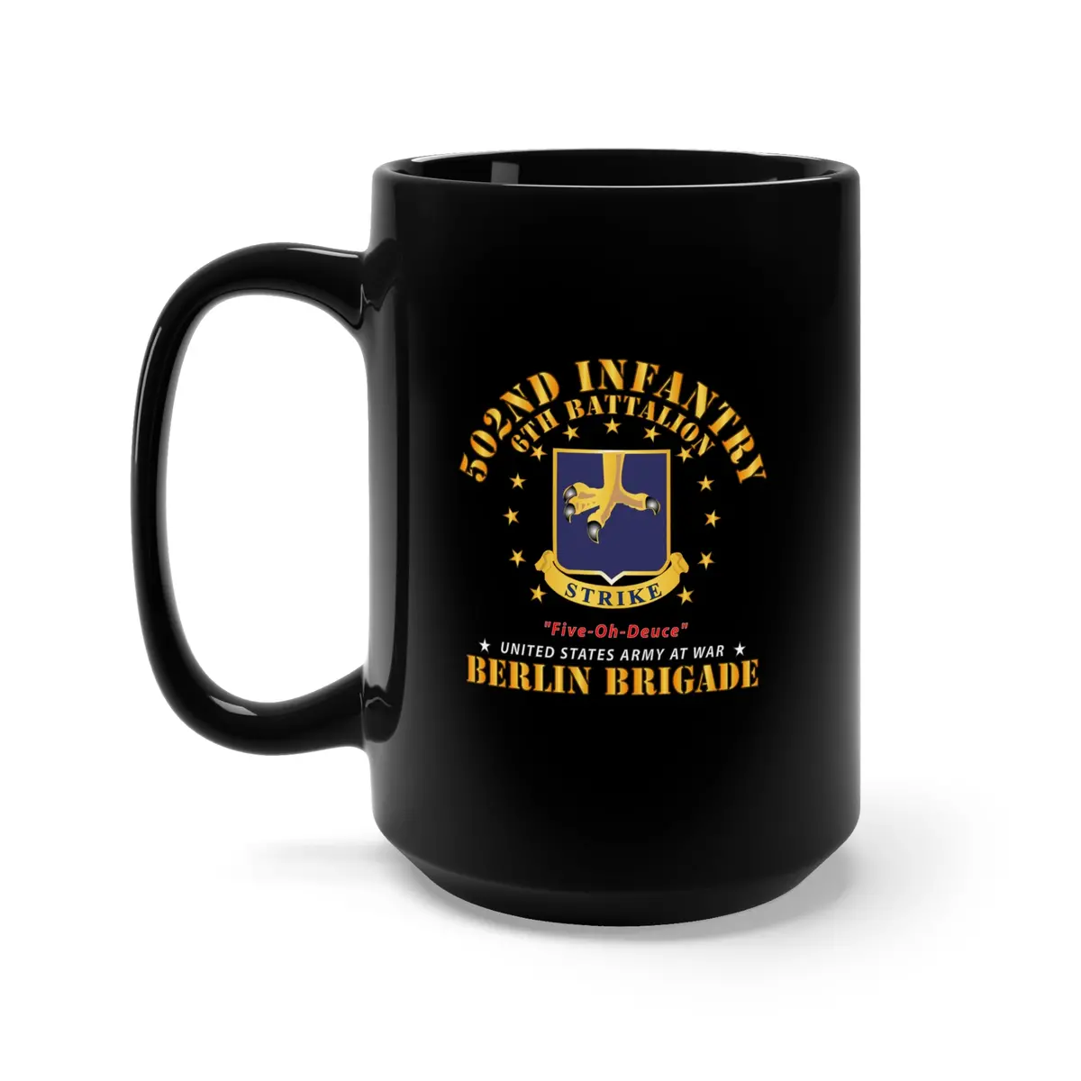 Black Mug 15Oz - Army - 6Th Battalion 502Nd Infantry - Berlin Brigade X 300 1