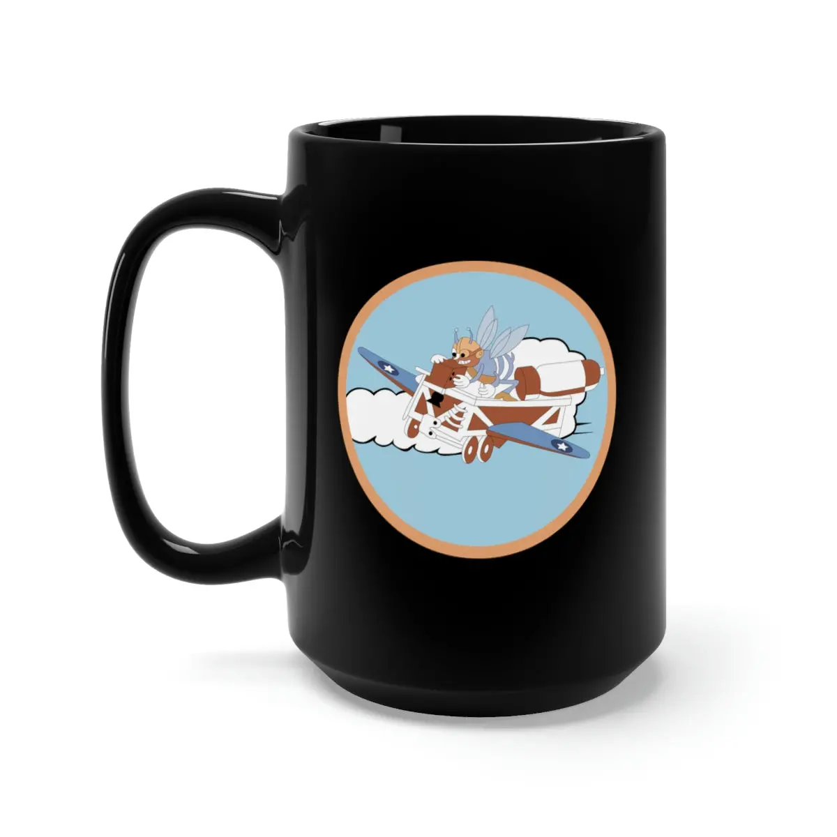 Black Mug 15Oz - Aac - 782Nd Bomb Squadron, 465Th Bomb Group - 15Th Af Wo Txt X 300 1