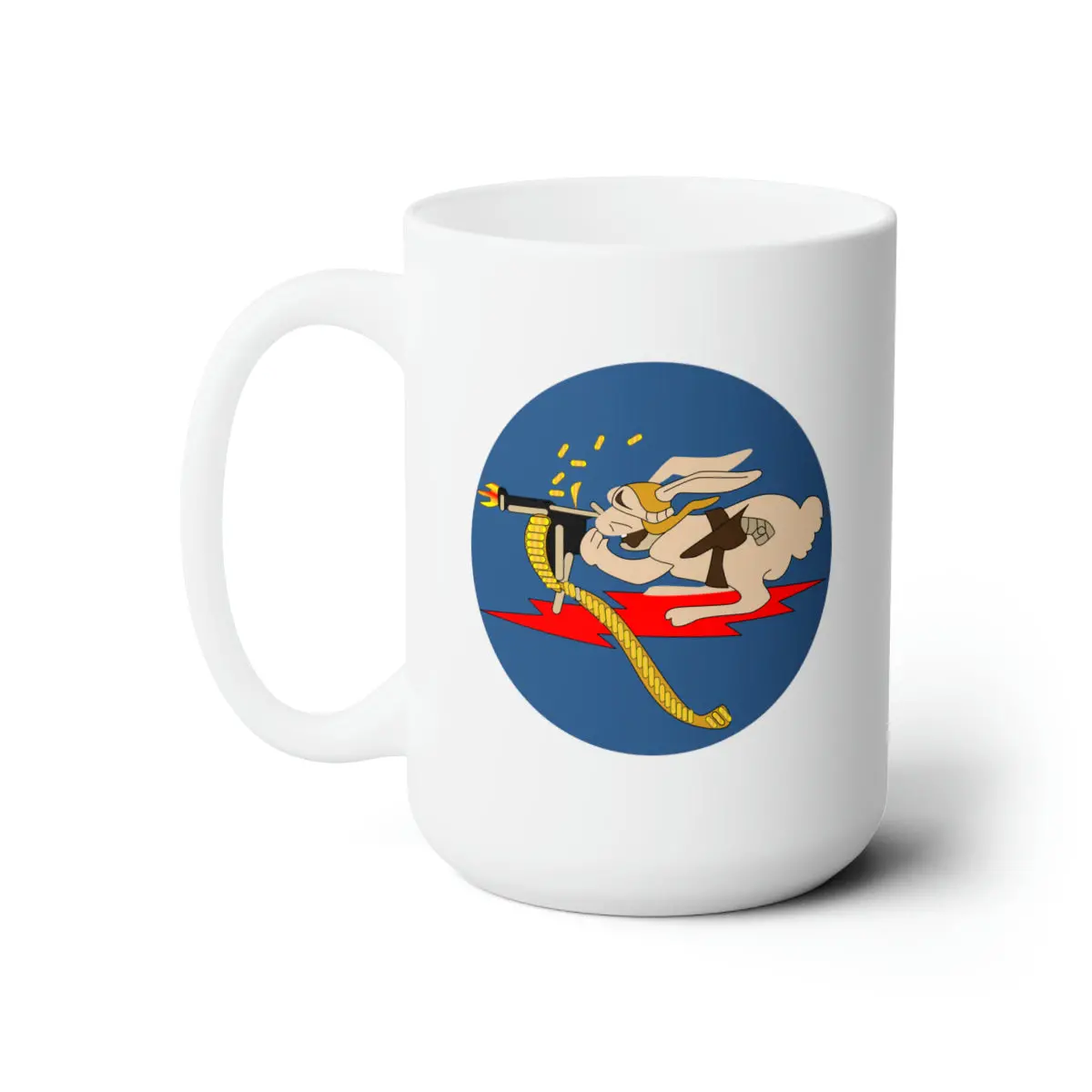 White Ceramic Mug 15Oz - Aac - 376Th Fighter Squadron Wo Txt 1