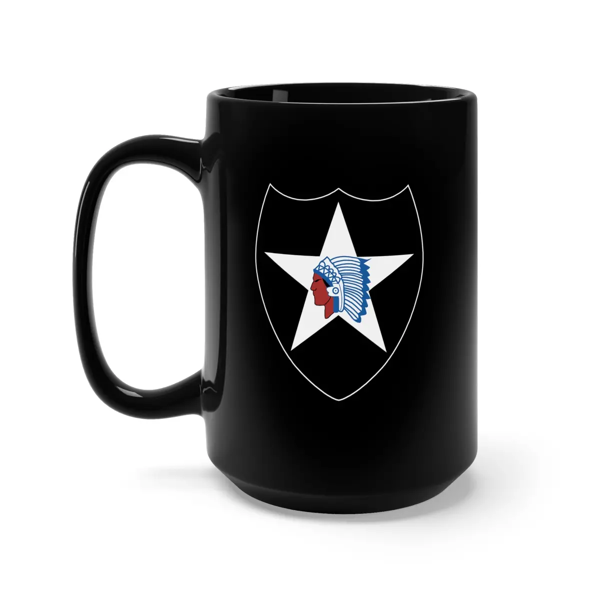 Black Mug 15Oz - Ssi - 2Nd Infantry Division Wo Txt X 300 1