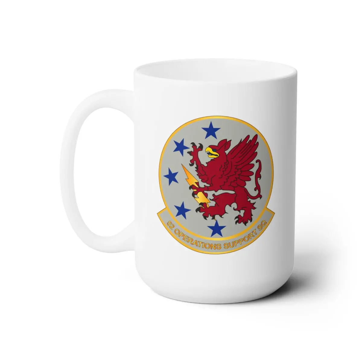 White Ceramic Mug 15Oz - Army - Usaf - 52Nd Operations Support Squadron Wo Txt 1