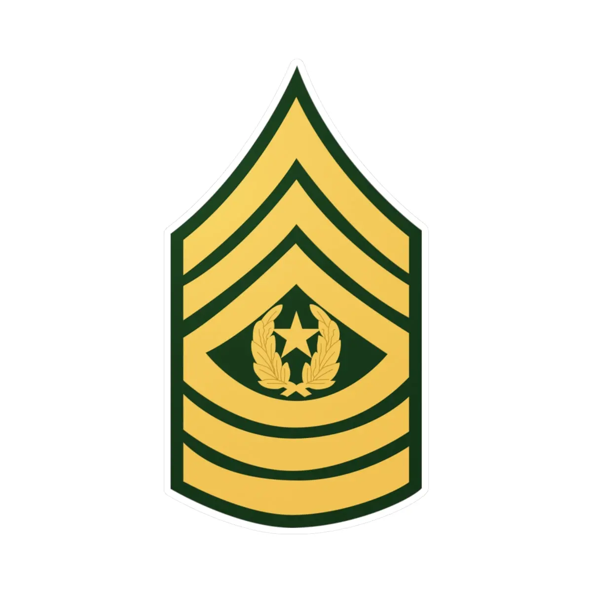 Kiss-Cut Vinyl Decals - Army - Command Sgt Major E-9 (Csm) X 300 1