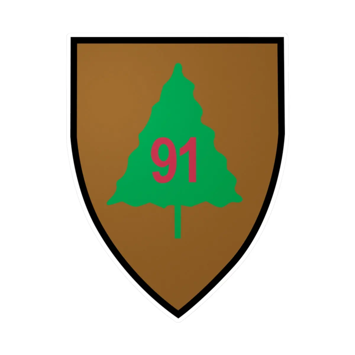 Kiss-Cut Vinyl Decals - Ssi - 91St Infantry Division X 300 1