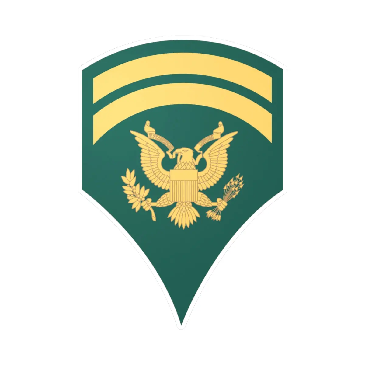 Kiss-Cut Vinyl Decals - Army - Enlisted - Spec 6 - Specialist 6  - Std Wo Txt X 300 1
