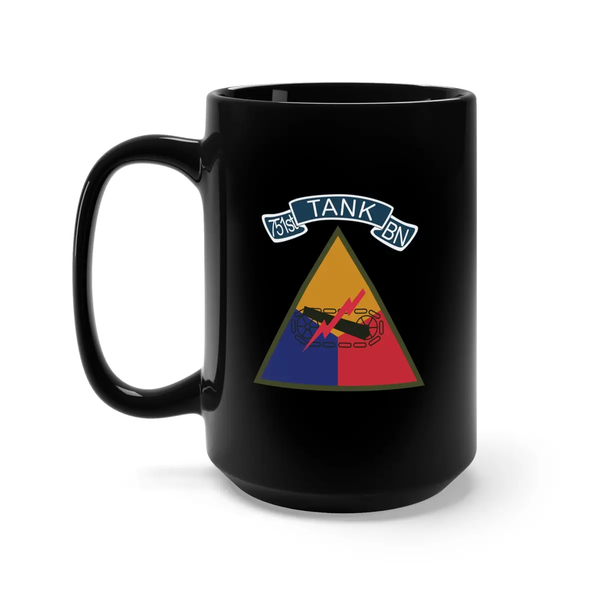 Black Mug 15Oz - 751St Tank Battalion Wo Bn Number Wo Txt  X 300 1