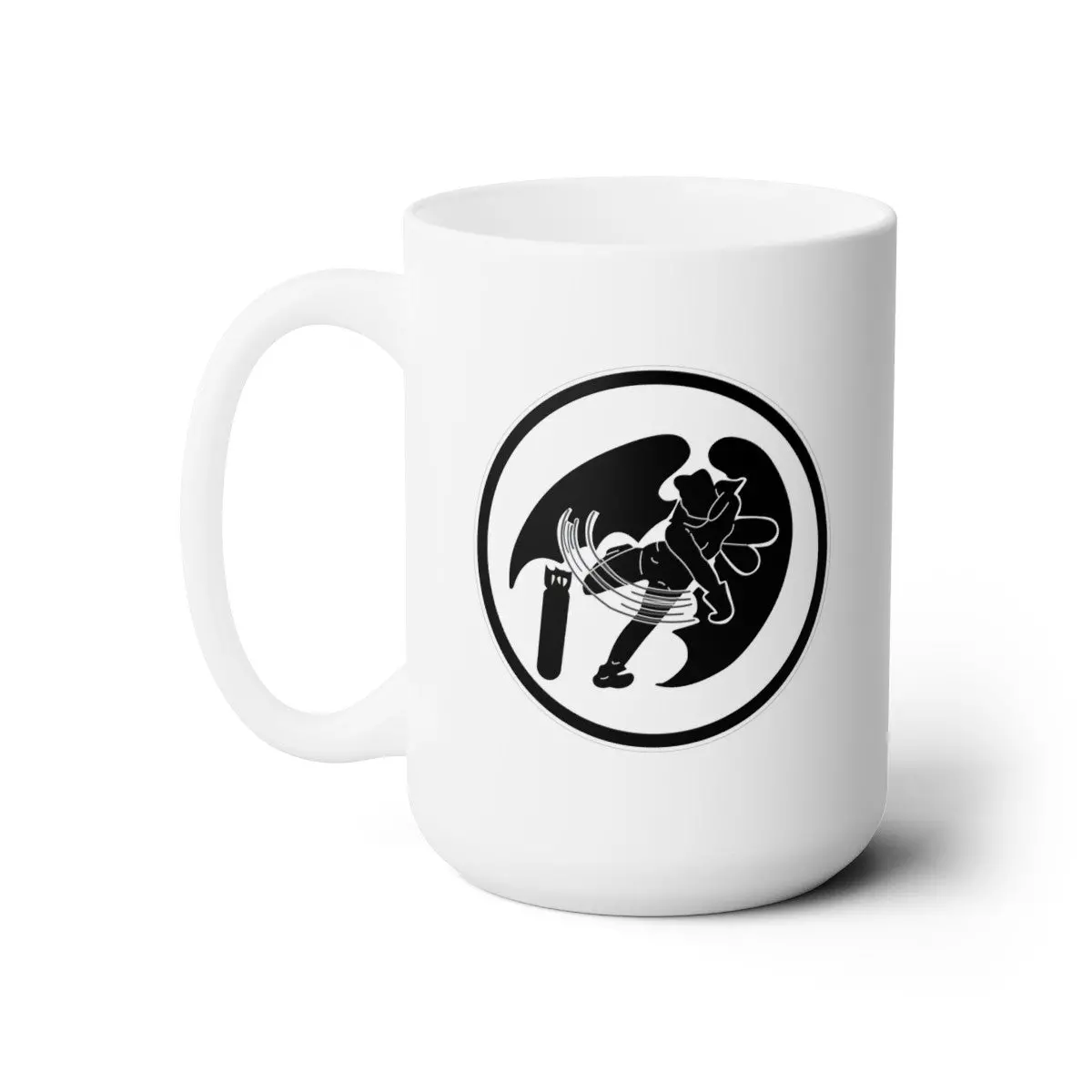 White Ceramic Mug 15Oz - Aac - 318Th Bomb Squadron Wo Txt 1