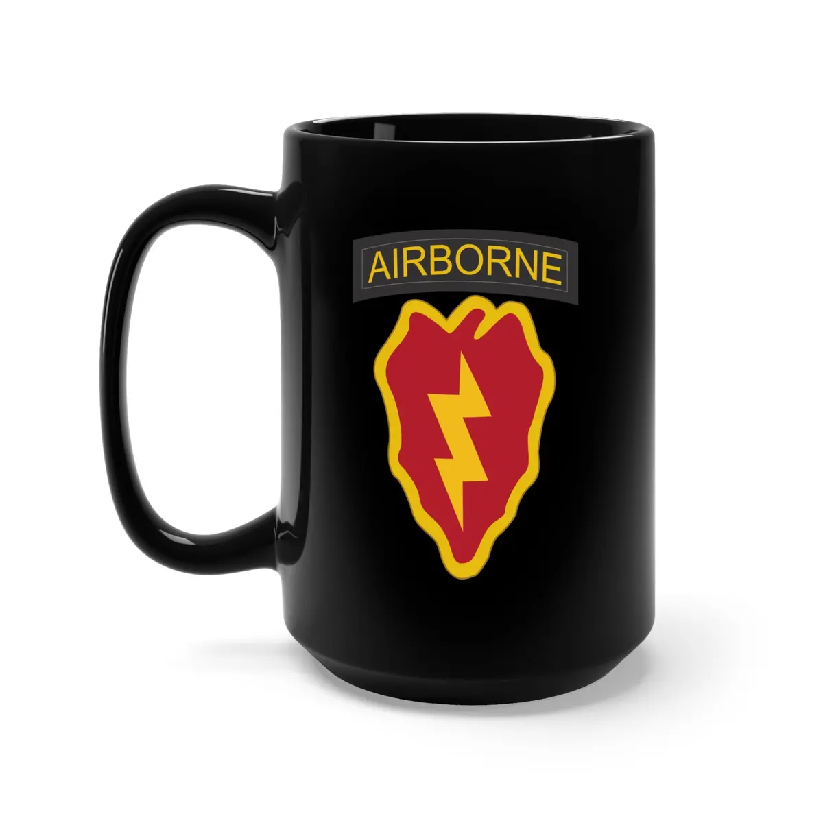 Black Mug 15Oz - Ssi - 25Th Infantry Division With Txt X 300 1