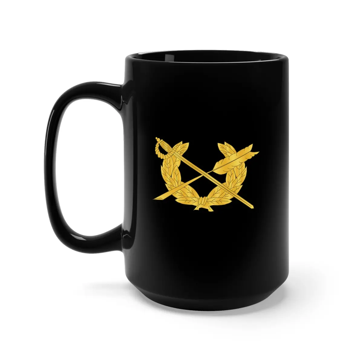 Black Mug 15Oz - Army - Jag Branch Wo Text 1