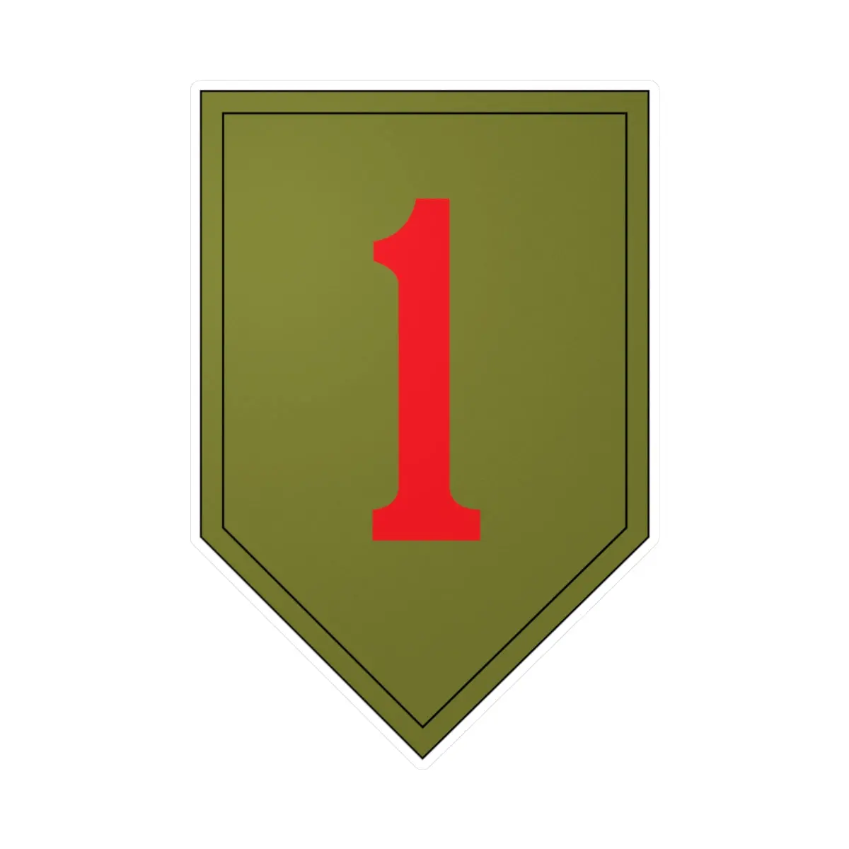 Kiss-Cut Vinyl Decals - Ssi - 1St Infantry Division Wo Txt X 300 1
