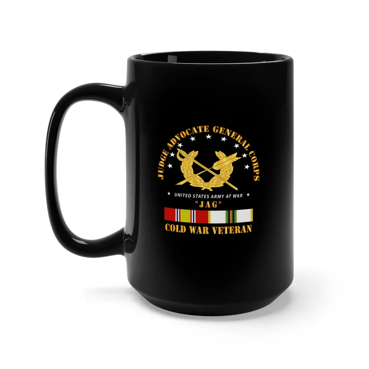 Black Mug 15Oz - Army - Jag Branch W Cold Svc 1