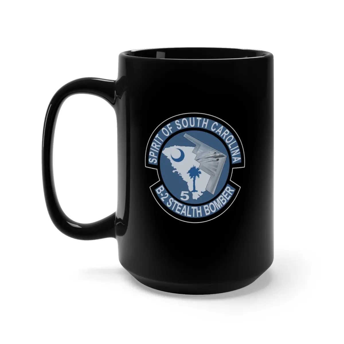Black Mug 15Oz - Usaf - B2 - Spirit Of South Carolina Stealth Bomber Wo Txt X 300 1