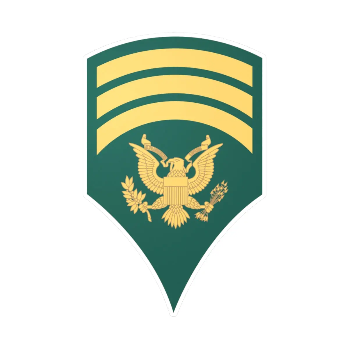 Kiss-Cut Vinyl Decals - Army - Enlisted - Spec 7 - Specialist 7  - Std Wo Txt X 300 1