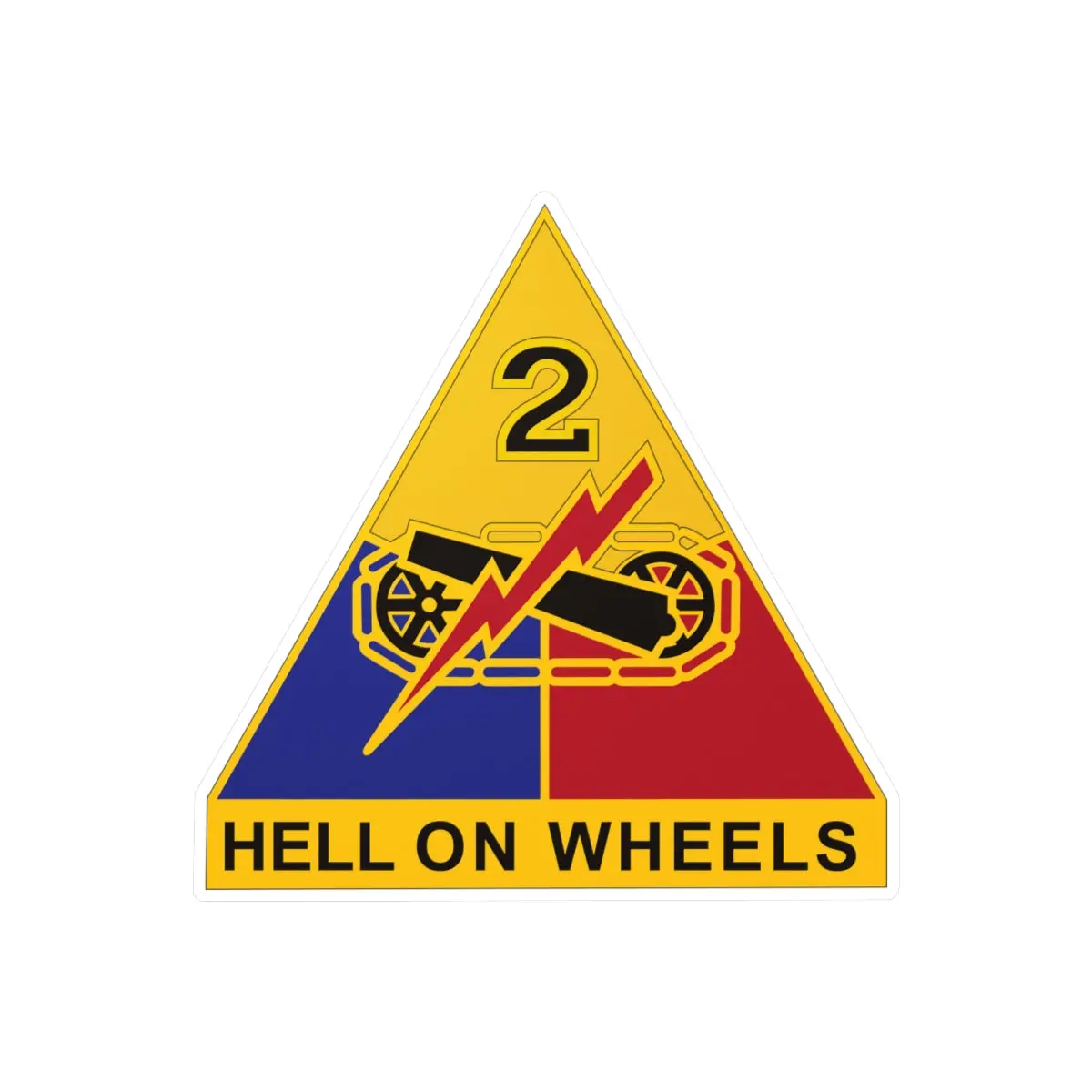 Kiss-Cut Vinyl Decals - Dui - 2Nd Armored Division X 300 1