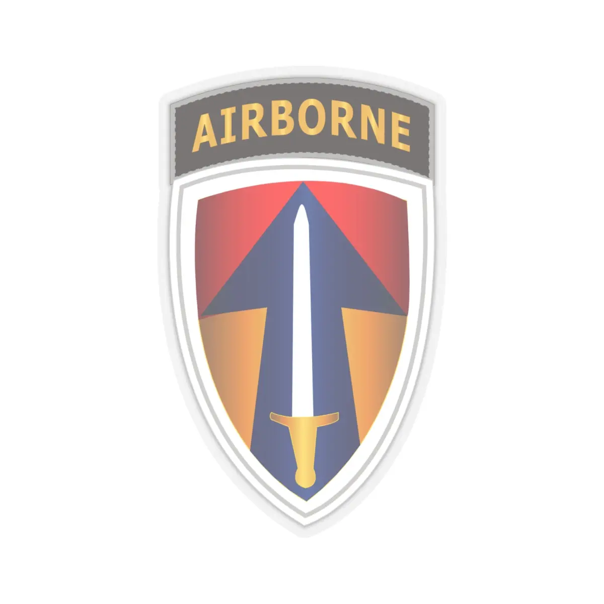 Kiss-Cut Stickers - Army - Ii Field Force W Airborne Tab Lrrp 2