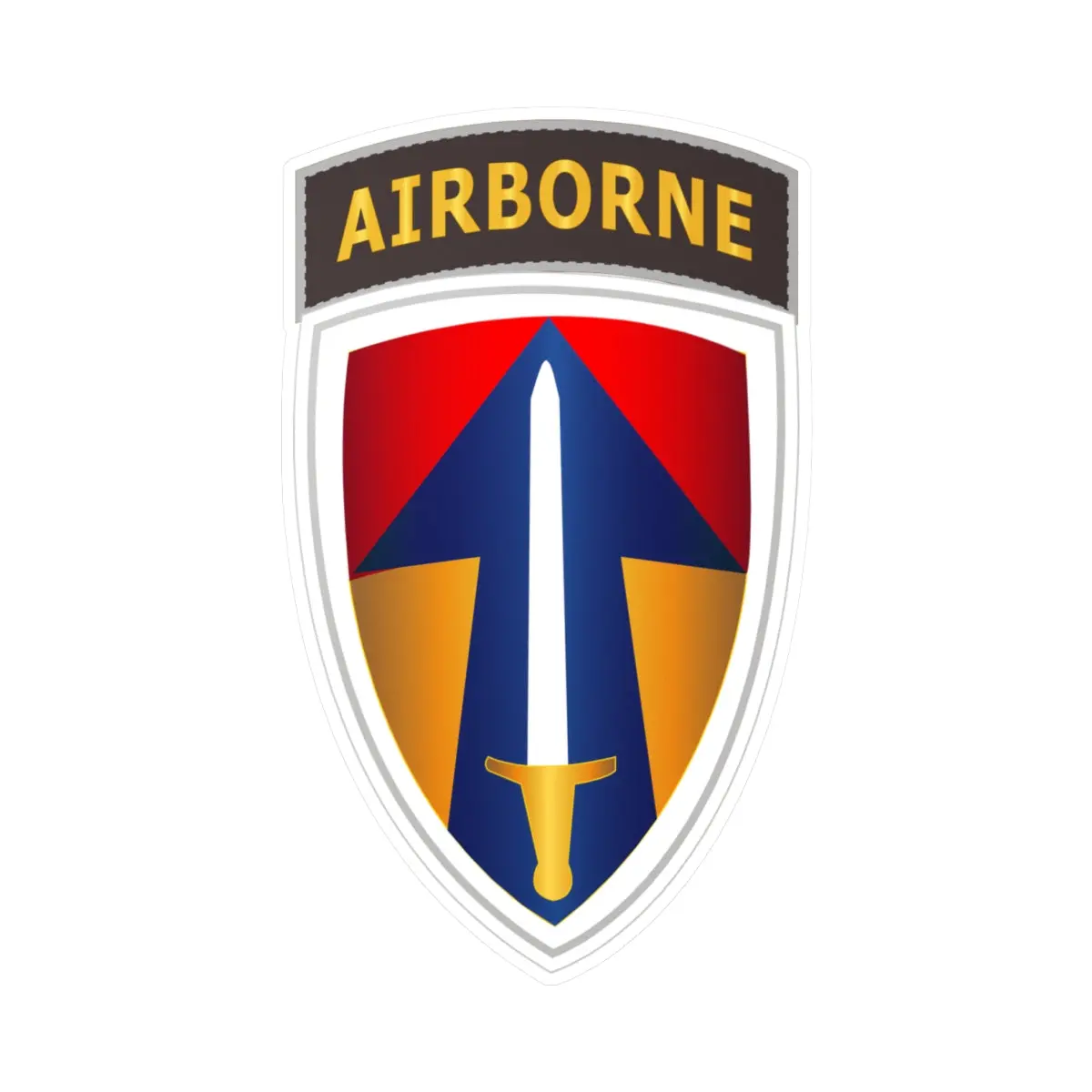 Kiss-Cut Vinyl Decals - Army - Ii Field Force W Airborne Tab Lrrp 1