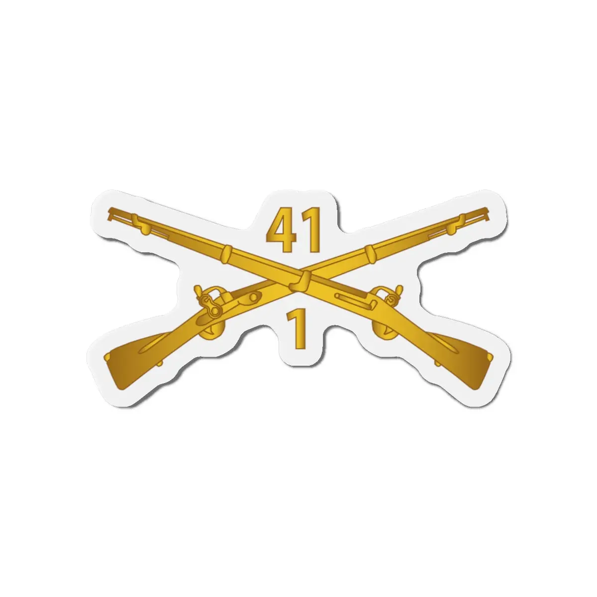 Die-Cut Magnets - Army - 1St Bn, 41St Infantry Wo Txt 2
