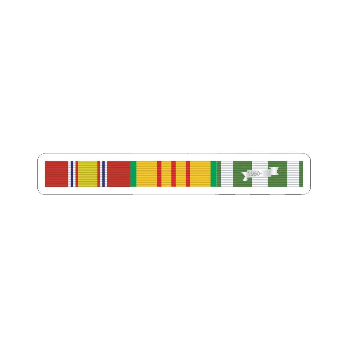 Kiss - Cut Stickers - Army - Vietnam Ribbons Svc Bar W 0 Campaign Stars X 300 1