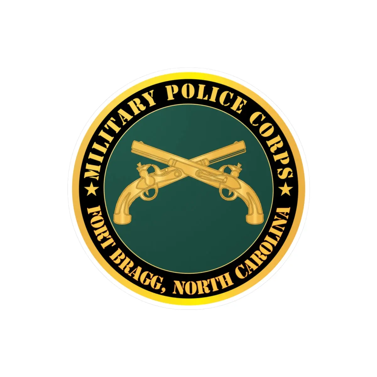 Kiss-Cut Vinyl Decals - Army - Military Police - Branch - Fort Bragg, Nc X 300 1