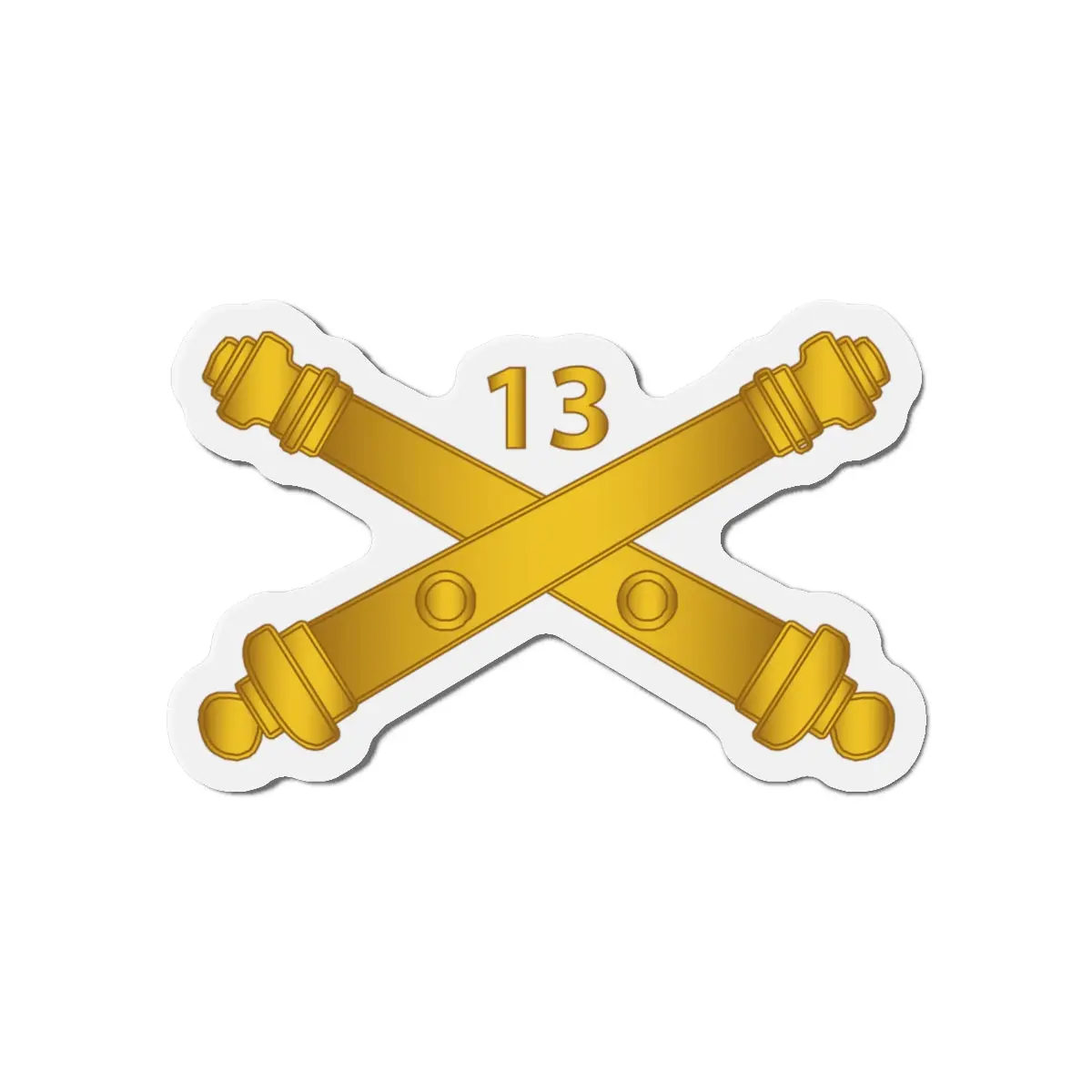 Die-Cut Magnets - Army - 13Th Field Artillery Regiment - Arty Br Wo Txt 1
