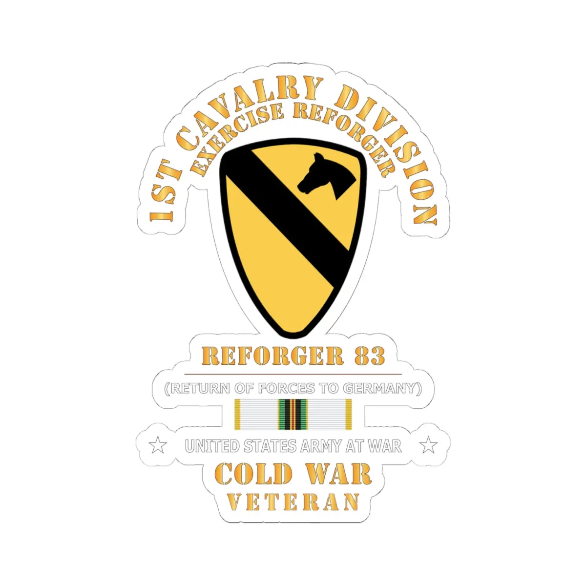 Kiss - Cut Stickers - Army - 1St Bn,16Th Infantry - Iron Rangers W Cib W Txt X 300 1