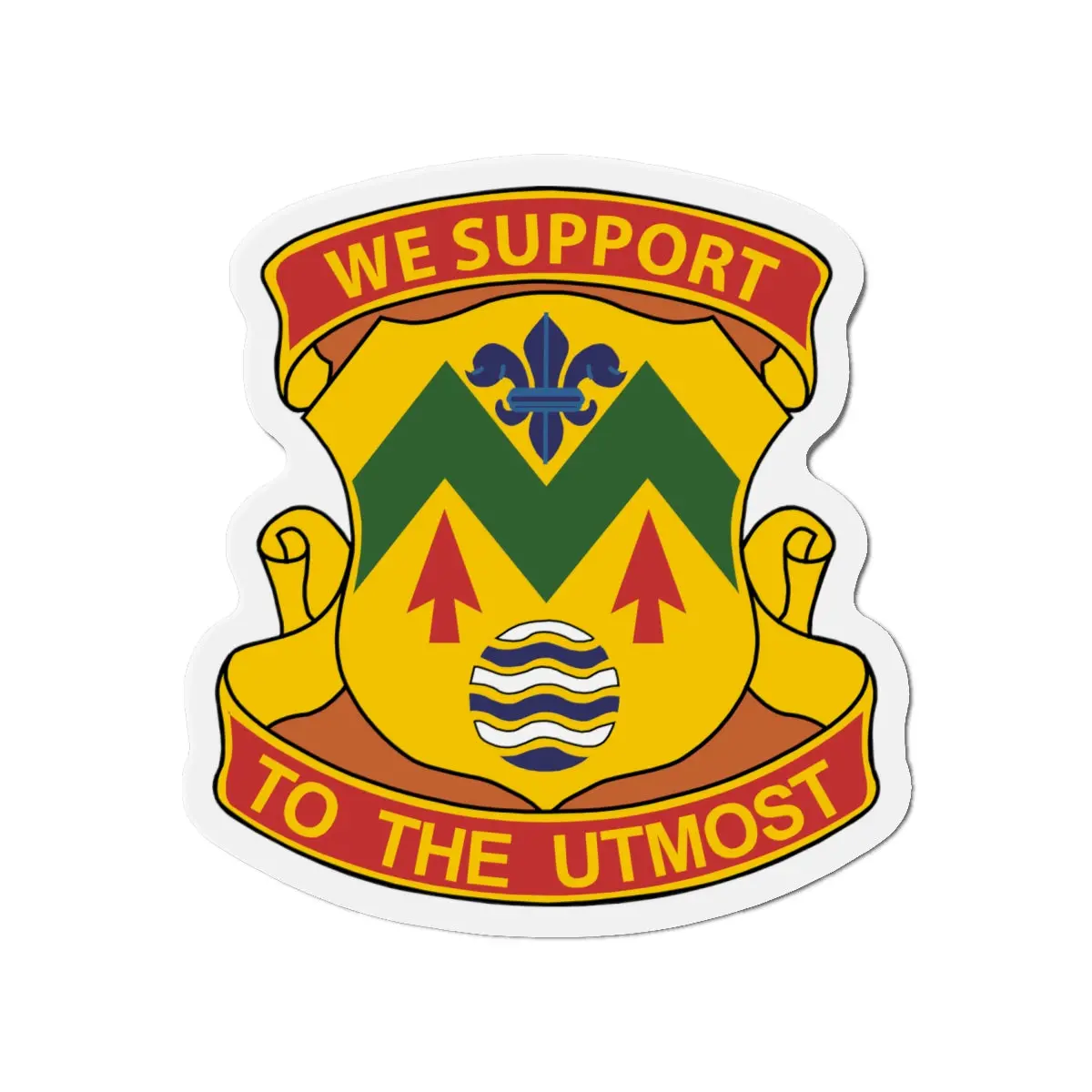 Die-Cut Magnets - Army - 528Th Support Battalion - Dui Wo Txt X 300 1