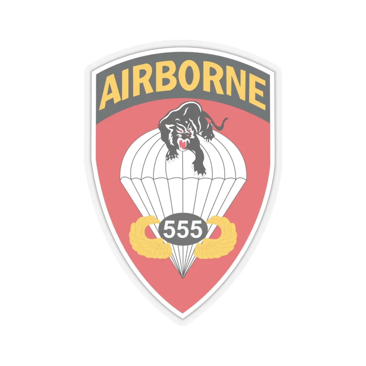Kiss-Cut Stickers - Army - 555Th Parachute Infantry Battalion Wo Txt X 300 3