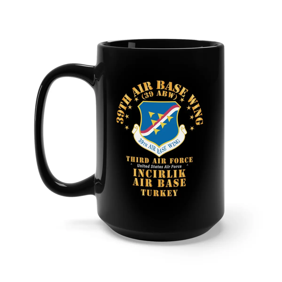 Black Mug 15Oz - Usaf - 39Th Air Base Wing - Incirlik Ab X 300 1