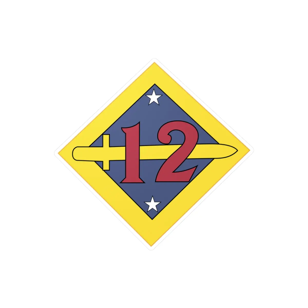 Kiss-Cut Vinyl Decals - 12Th Division - Ssi Wo Txt - 1918-1919 X 300 1