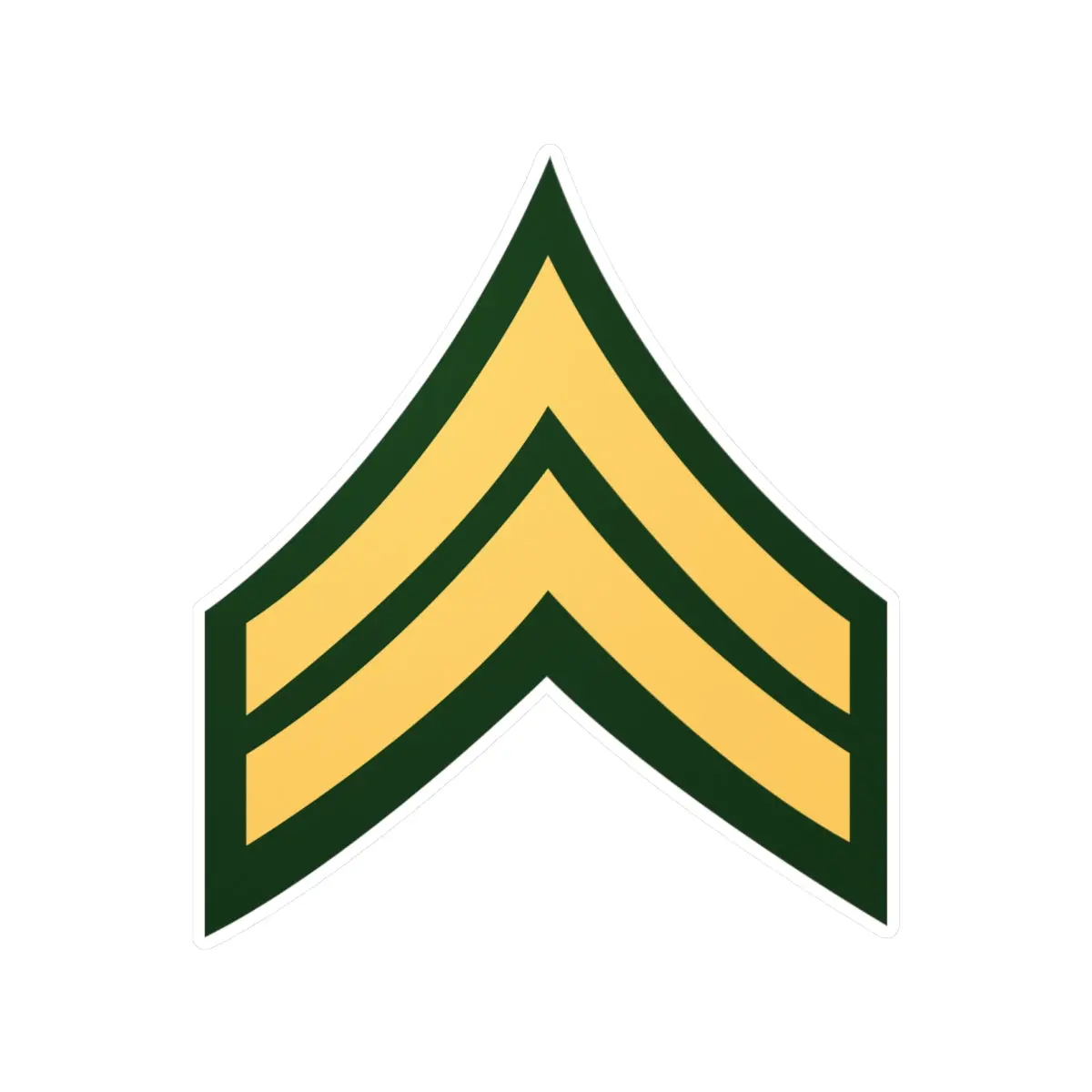 Kiss-Cut Vinyl Decals - Army - Corporal E-4 (Cpl) X 300 1