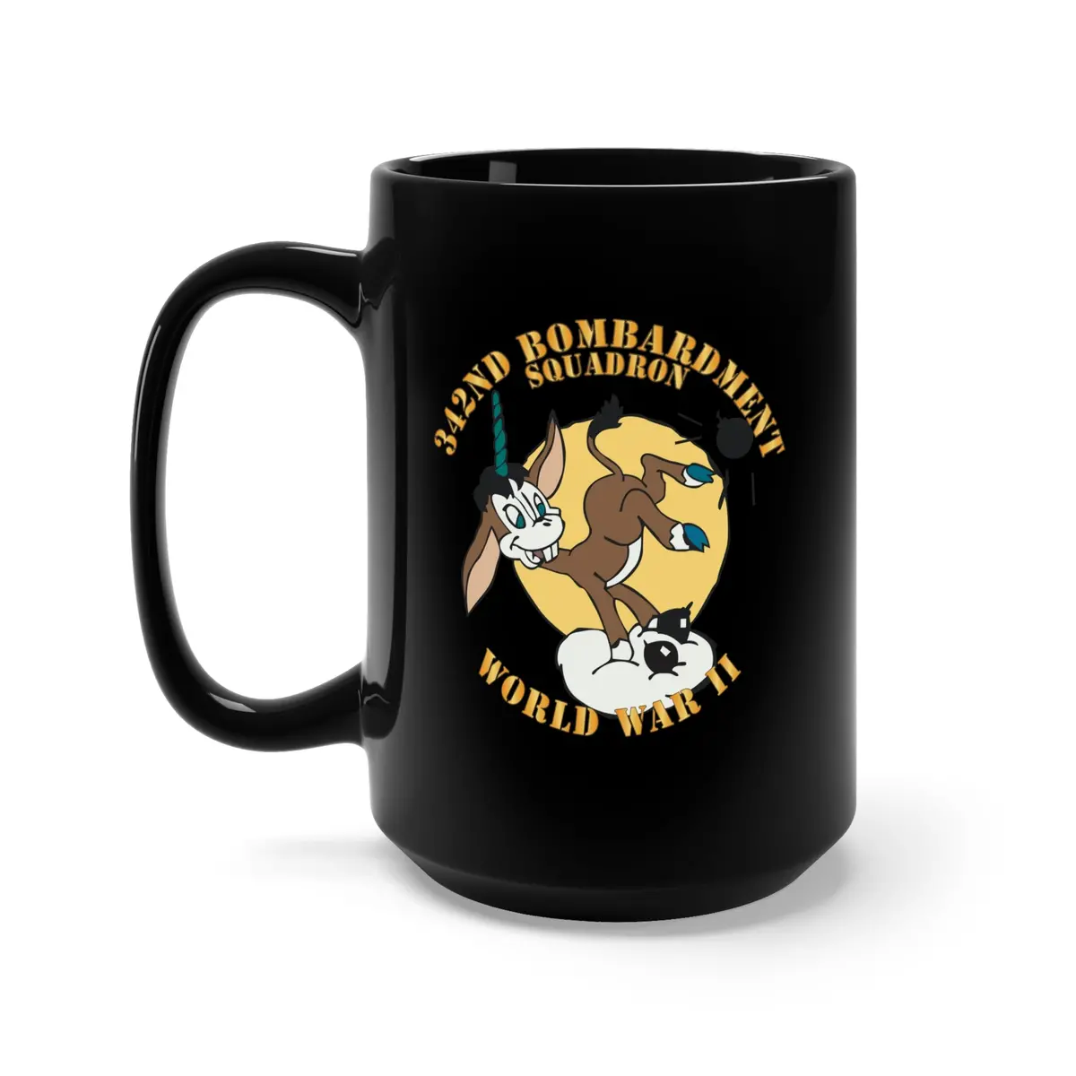 Black Mug 15Oz - Aac - 342Nd Bombardment Squadron - Wwii X 300 1