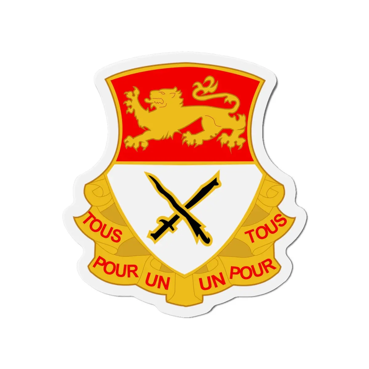 Die-Cut Magnets - Army  - 15Th Cavalry Regiment Wo Txt 1