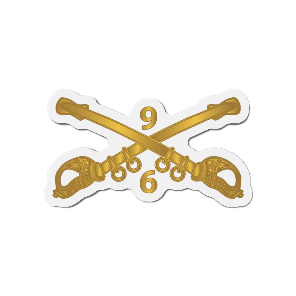 Die-Cut Magnets -Ssi - Army - 6Th Squadron, 9Th Cavalry Branch Wo Txt X 300 2