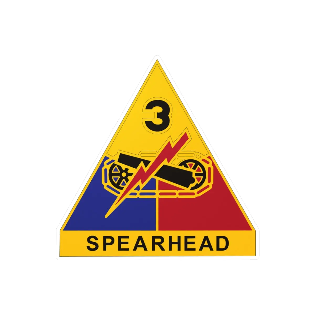 Kiss-Cut Vinyl Decals - Dui - 3Rd Armored Division X 300 1