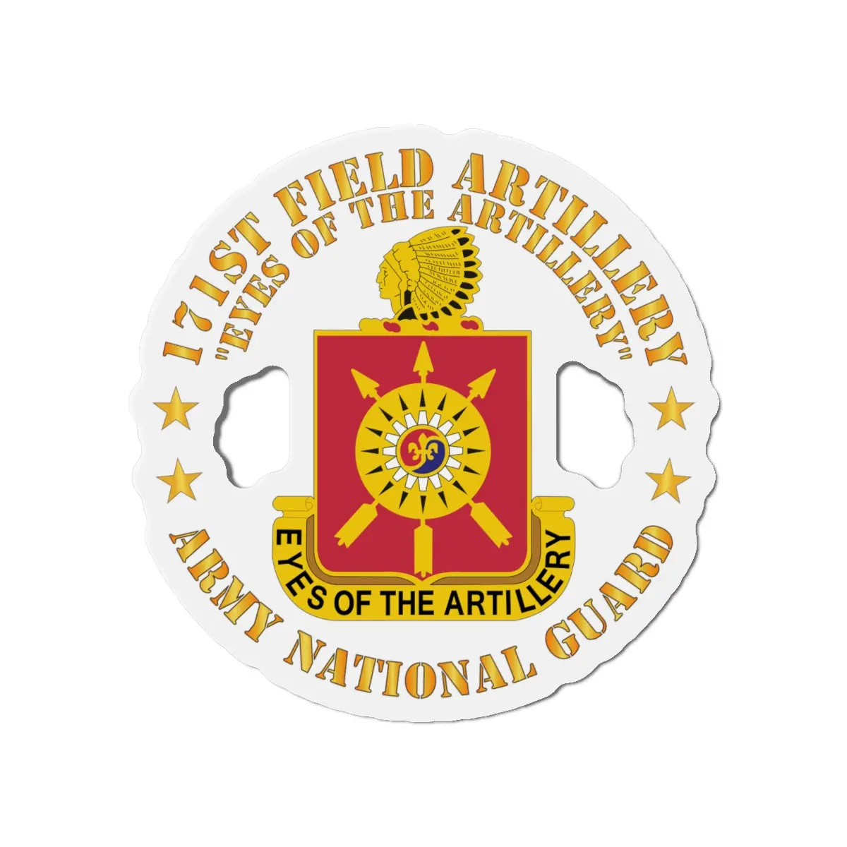 Die-Cut Magnets - Army - 171St Field Artillery - Eyes Of The Artillery - Arng - Dui W Fa Sep X 300 1