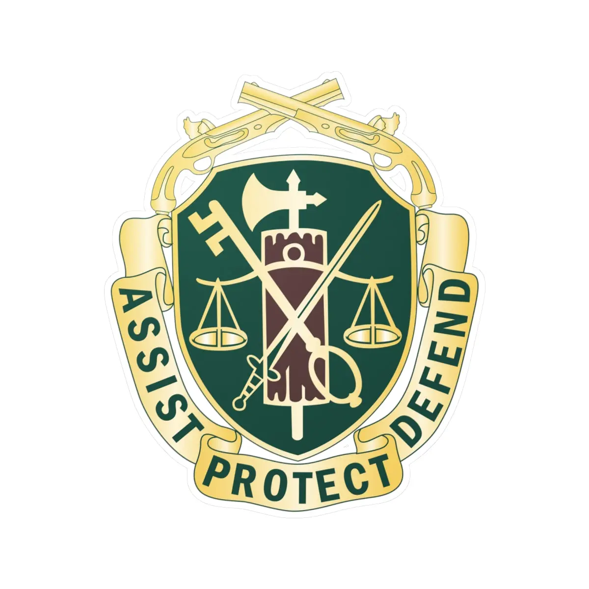 Kiss-Cut Vinyl Decals - Military Police Corps Regimental Dui Wo Txt X 300 1
