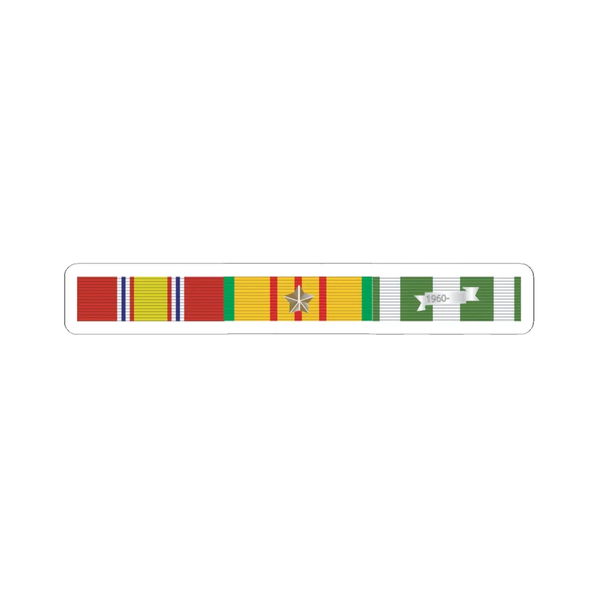 Kiss - Cut Stickers - Army - Vietnam Ribbons Svc Bar W 1 Campaign Stars X 300 1