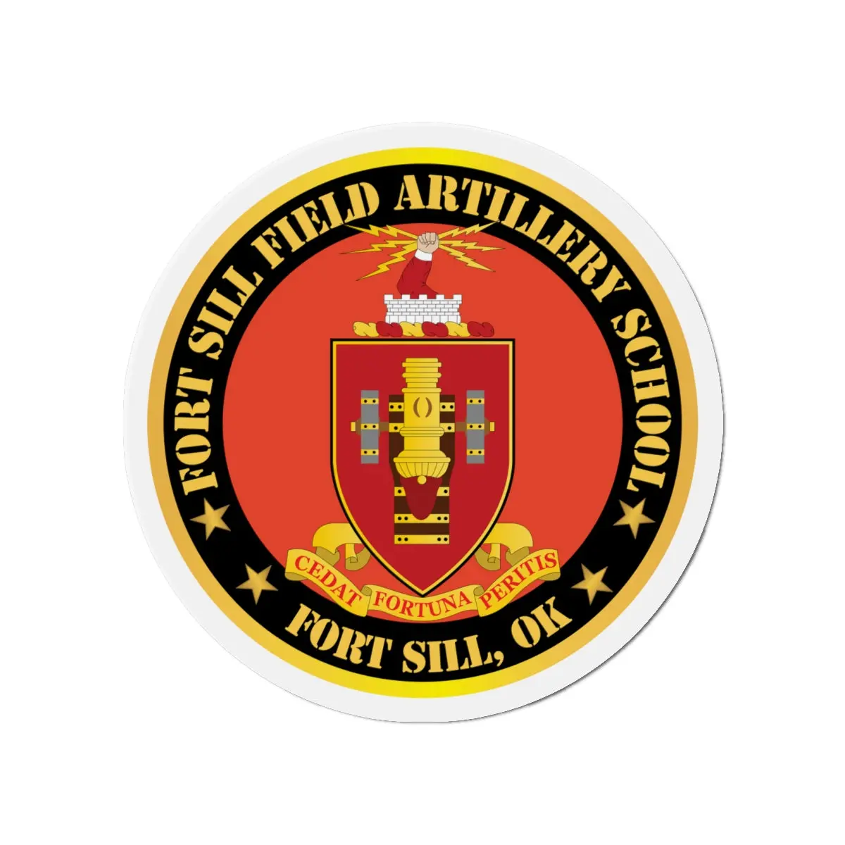 Die-Cut Magnets - Army - Fort Sill Field Artillery School, Coa Fort Sill, Ok X 300 1