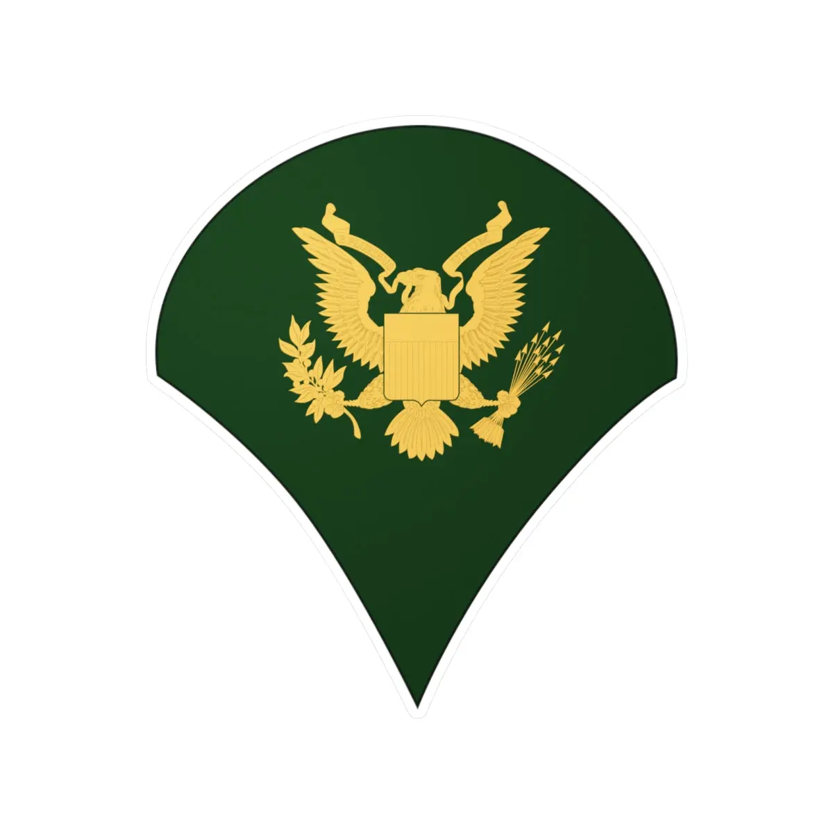 Kiss-Cut Vinyl Decals - Army - Specialist E-4 (Sp4 ) X 300 1
