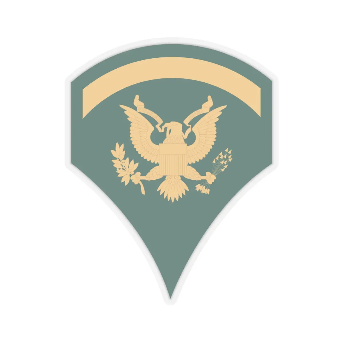 Kiss-Cut Stickers - Army - Enlisted - Spec 5 - Specialist 5 - Std X 300 3
