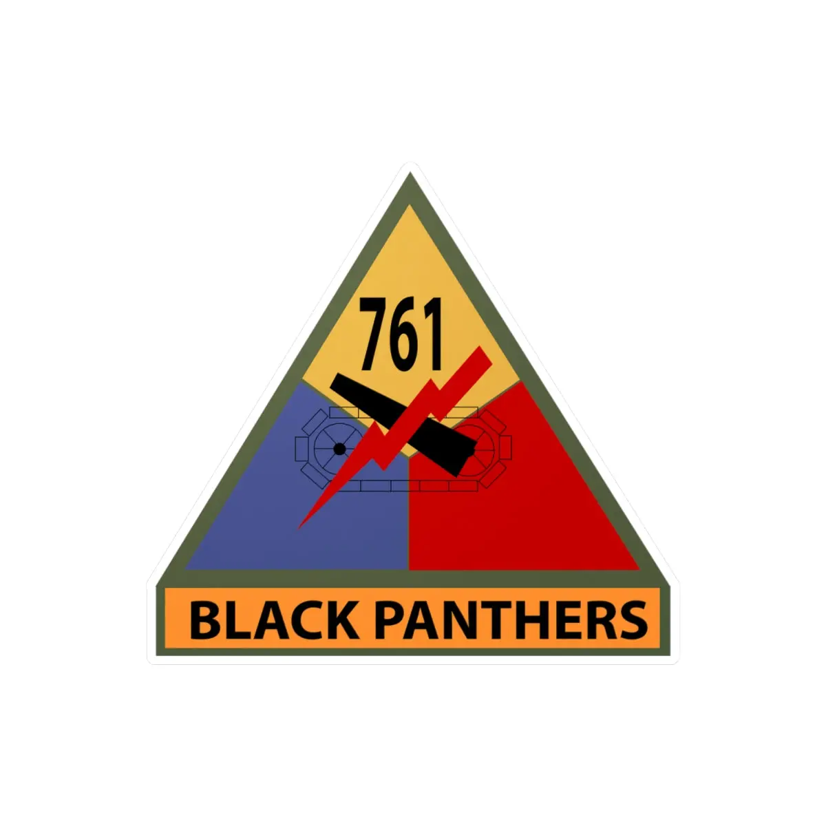 Kiss-Cut Vinyl Decals - Ssi - 761St Tank Batalion W Name Tape X 300 1