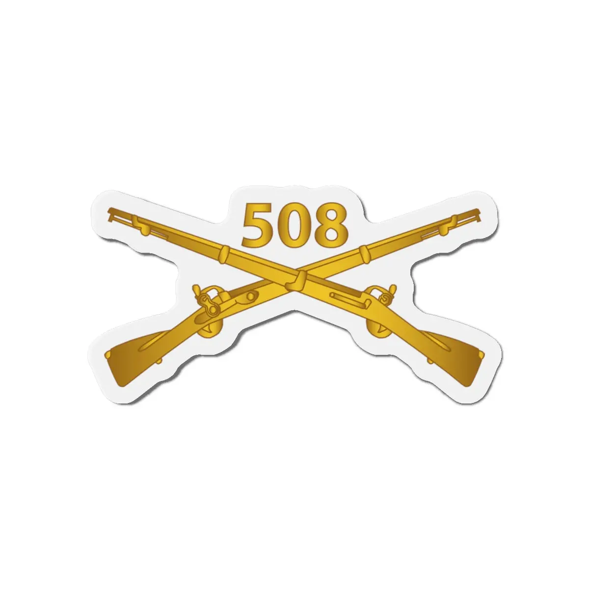 Die-Cut Magnets - Army -  508Th Infantry Regiment Branch Wo Txt X 300 1