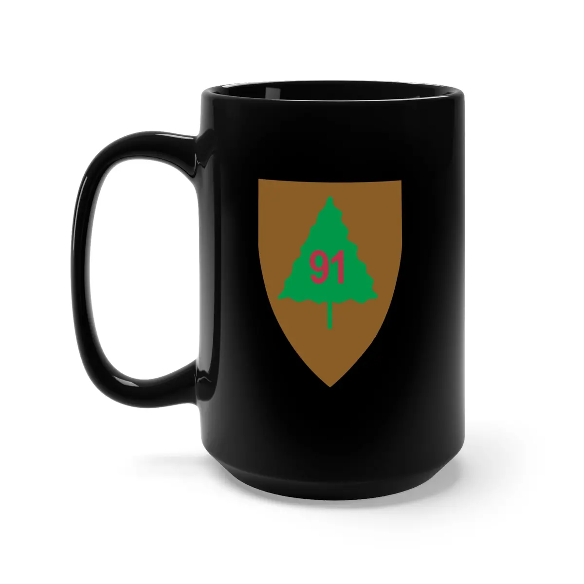 Black Mug 15Oz - Ssi - 91St Infantry Division X 300 1