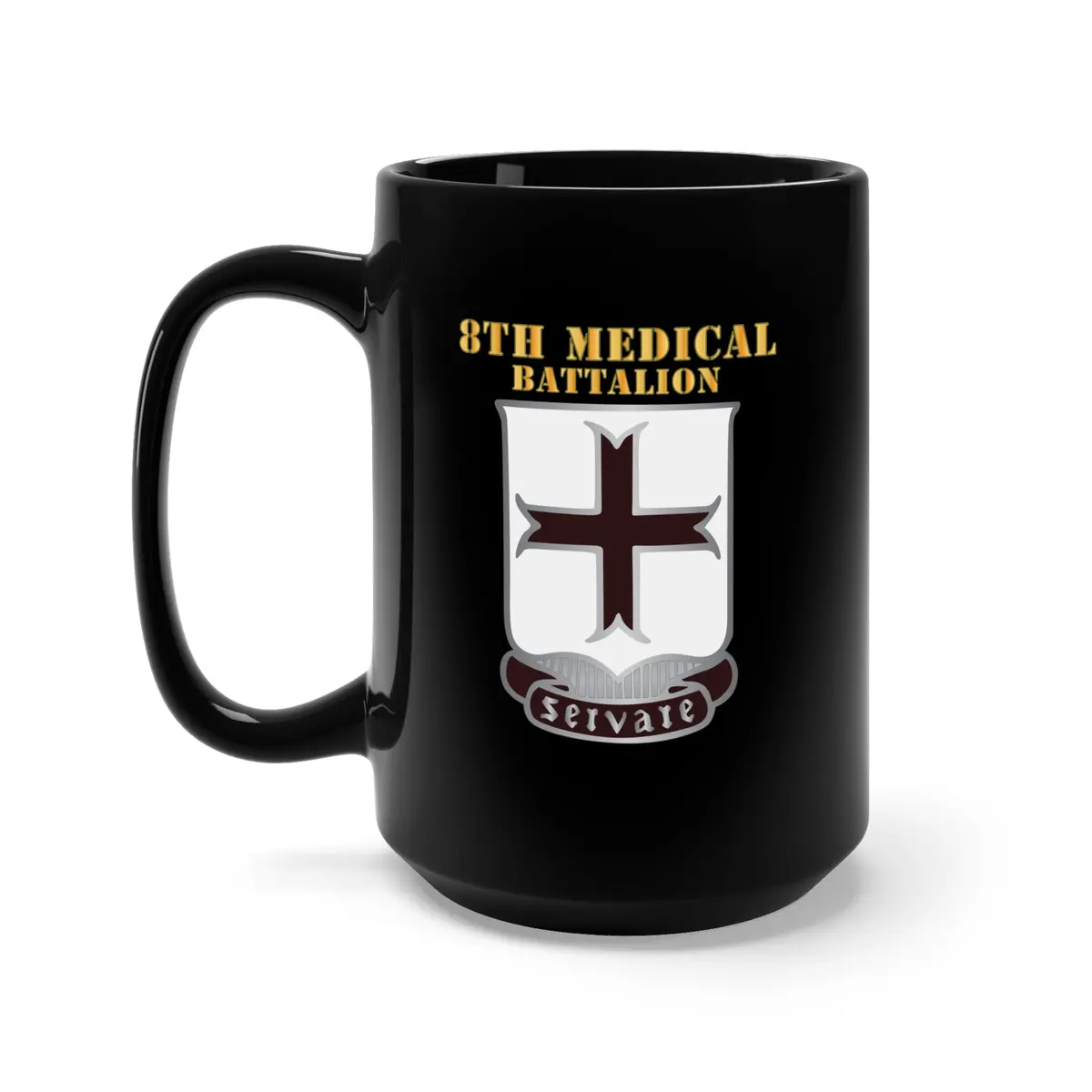 Black Mug 15Oz - 8Th Medical Battalion - Dui  X 300 1