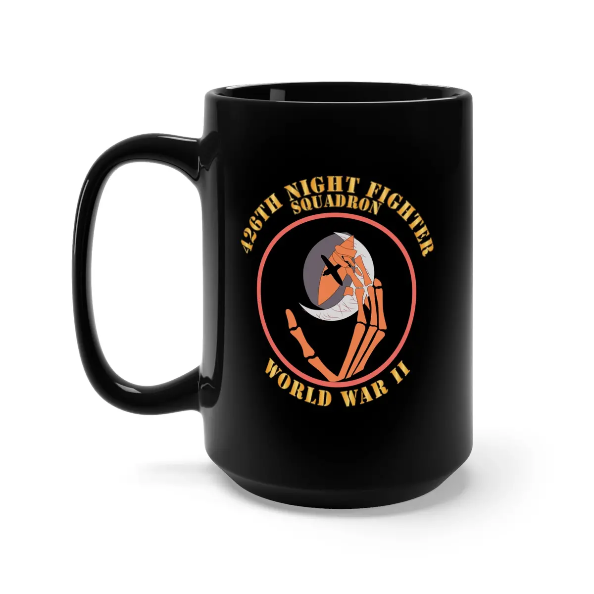 Black Mug 15Oz - Aac - 426Th Night Fighter Squadron - Wwii X 300 1