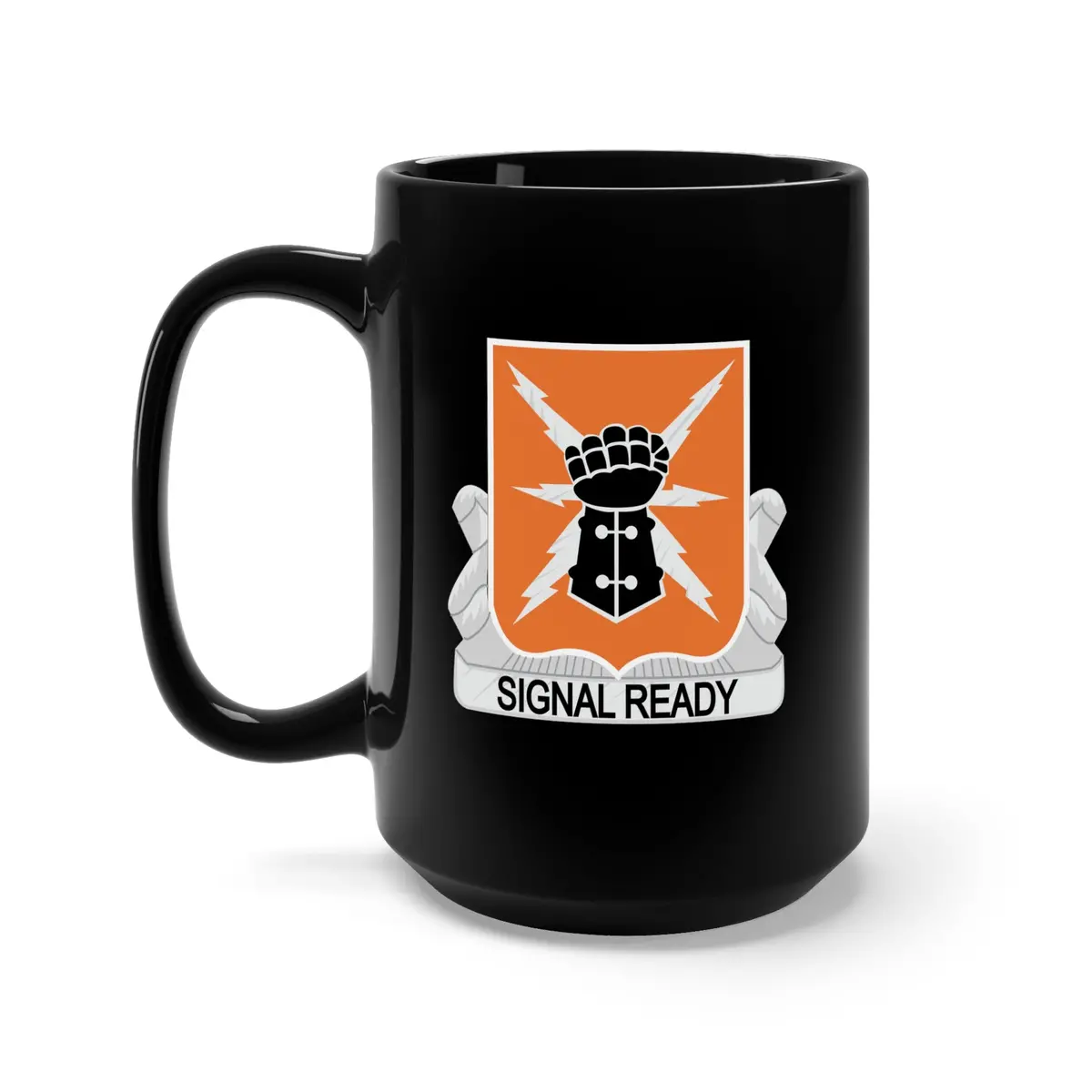 Black Mug 15Oz - Army - 38Th Signal Battalion - Dui Wo Txt X 300 1