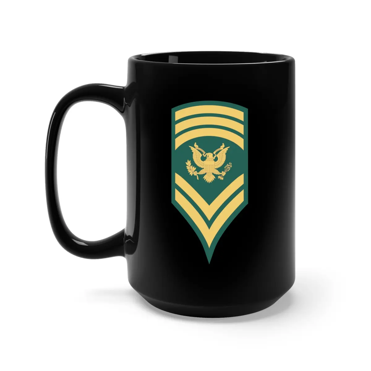 Black Mug 15Oz - Army - Enlisted - Spec 9 - Specialist 9  - Std Wo Txt X 300 1
